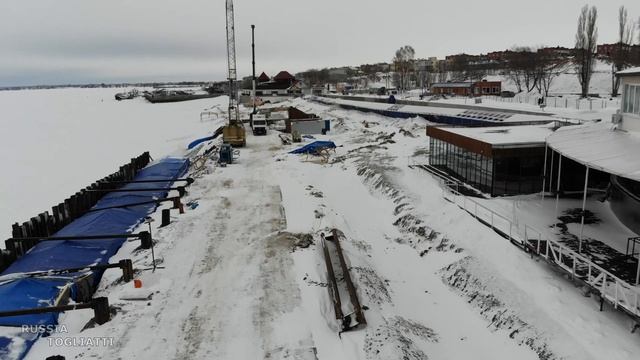 Реконструкция набережной в Тольятти / Автозаводский район / 23 января 2022 г / Russia смотреть онлайн