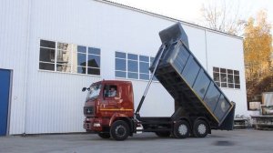 Самосвал МАЗ-6501B9 - рабочий цикл платформы