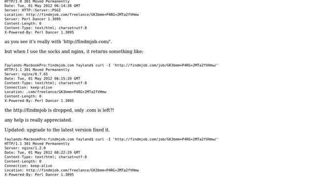 nginx redirect issue with upstream configuration смотреть онлайн