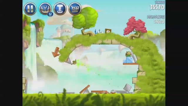 Angry Birds Star Wars 2 Level B1-12 - Naboo Invasion 3 Stars Walkthrough смотреть онлайн