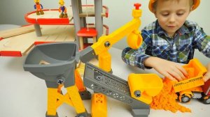 МАШИНКИ все серии подряд - Развивающие видео про Рабочие Машинки и Строителя Даника