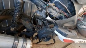 восстановление  БРОШЕННОГО СКУТЕРА