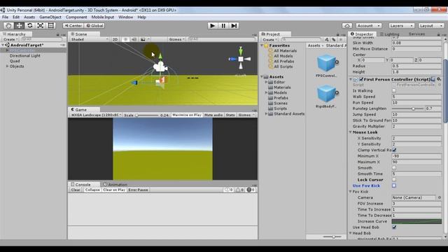 Tutorial Unity (2018) - Minecraft FPS Touch screen 3D Android & iOS (1|2) смотреть онлайн