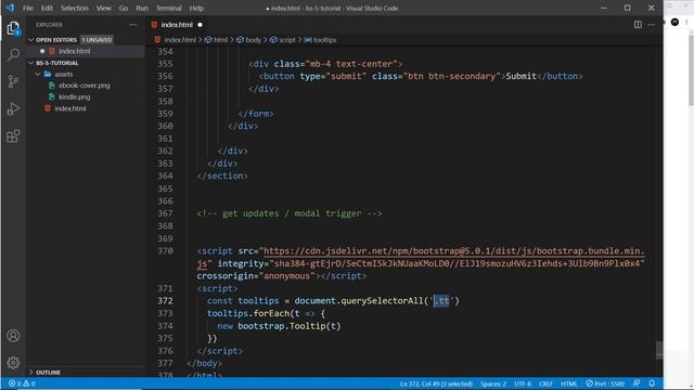 Bootstrap 5 Crash Course Tutorial #15 - Tooltips смотреть онлайн