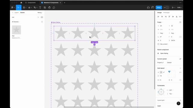 Star Rating Component on Figma смотреть онлайн