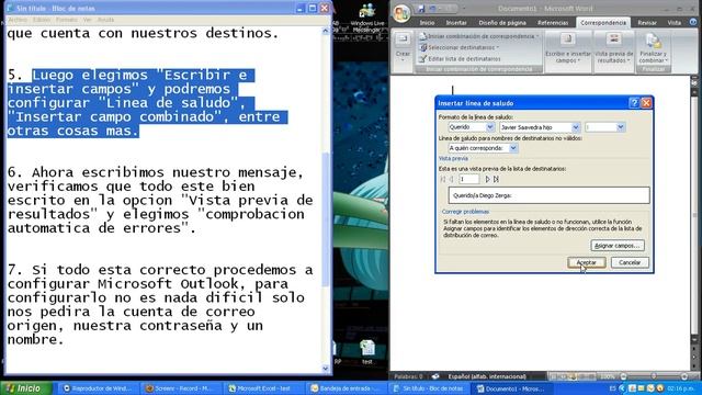 Mandar varios correos a la vez utilizando Word, Excel y Outlook смотреть онлайн