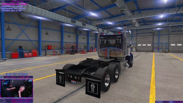 American Truck Simulator | Logitech G923 | Американское путешествие | День 6 смотреть онлайн