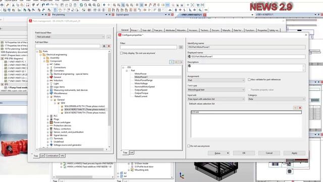 EPLAN - NEWS 2.9 - User-defined properties for the parts management смотреть онлайн
