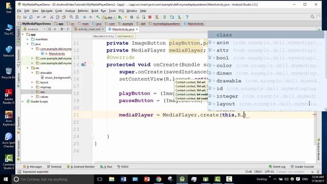 Android Bangla Tutorial 4.20 : mediaplayer in android studio смотреть онлайн
