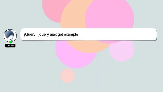 jQuery : jquery ajax get example смотреть онлайн
