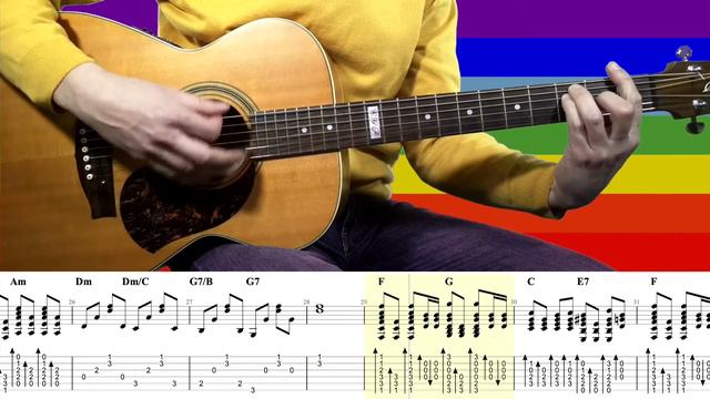 Imagine | John Lennon | Guitar TAB & CHORDS | Guitar Tutorial смотреть онлайн