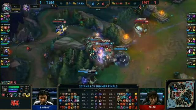 [GG] TSM (Bjergsen Orianna) VS IMT (Cody Sun Jinx) Game 3 Highlights - 2017 NA LCS Summer Finals смотреть онлайн