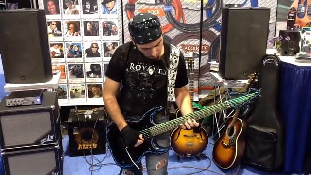 Patrick Abbate shredding at Reference Lab stand - NAMM 2012 смотреть онлайн