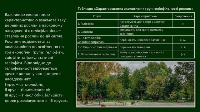 Дослідження екологічного стану деревних рослин парку мікрорайону Ракове міста Хмельницького смотреть онлайн
