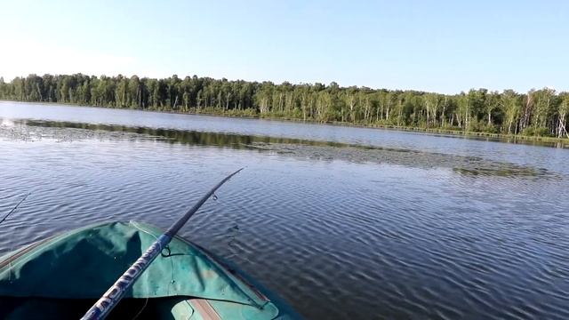 Ловля карася# в Июле на пруду, с лодки. смотреть онлайн