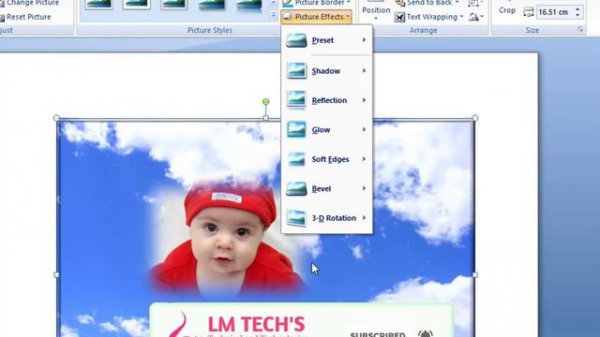LM TECHS | Microsoft Office Word Picture Part13 In Tamil | COA - Computer on Office Automation