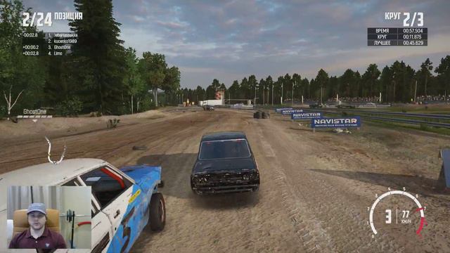 Wreckfest 2020 Обратная сторона Главной Трассы Finncross Circuit. Прохождение Трасс и Игры смотреть онлайн