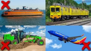 Учим цвета и транспорт для детей. Поезда, строительная техника и машинки для малышей