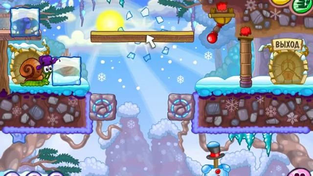 Snail Bob 6: Winter Story - LEVEL 12 - 3 ЗВЕЗДЫ смотреть онлайн