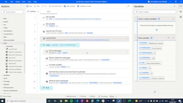Web scrape your Linkedin connections and put them in an Excel [2021] - Microsoft Power Automate смотреть онлайн
