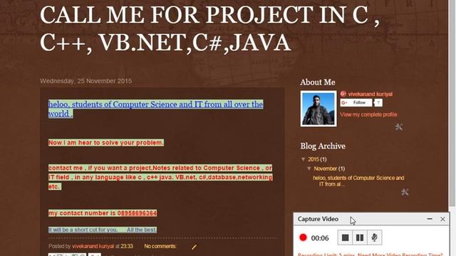 project help in C# , VB , JAVA , DATABASE , C , C++ , NETWORKING for CS and IT Student смотреть онлайн