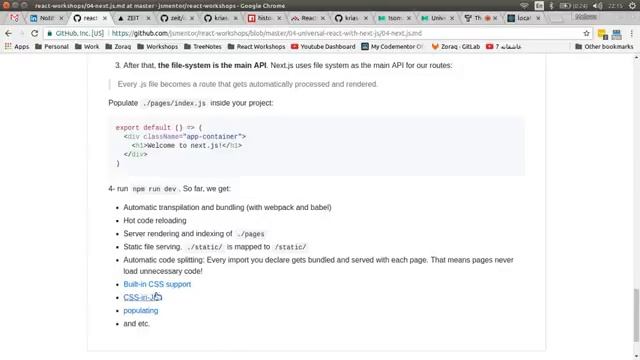 React Workshops 04: Universal React with Next.js - React on the Server смотреть онлайн