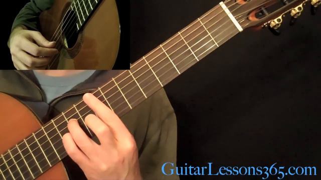 Recuerdos de la Alhambra Guitar Lesson Pt.1 - Francisco Tarrega - A Minor Section смотреть онлайн