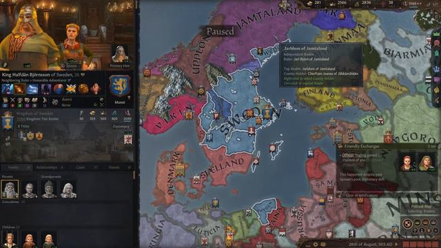 Magyar Let's Play Crusader Kings III: Első vikingelések: 2. rész - Váratlan megszakítás смотреть онлайн