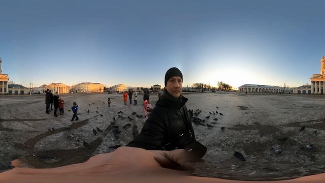 Зимняя прогулка в Центре Костромы смотреть онлайн