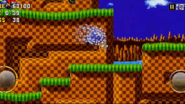 Играю В соник 1 Sonic The Hedgehog 1 (andorid)