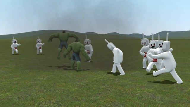 HULK VS 100 SCP-096 ULTIMATE!!! Garrys Mod Sandbox смотреть онлайн