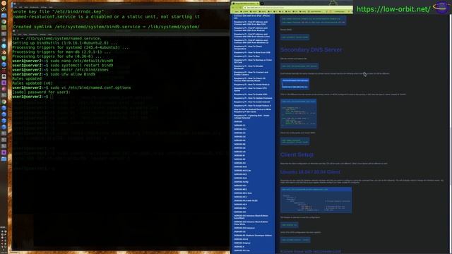 Setup DNS BIND on Ubuntu Linux смотреть онлайн