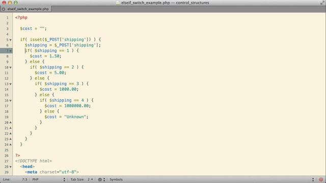 PHP14.0 ElseIf and Switch Statements смотреть онлайн