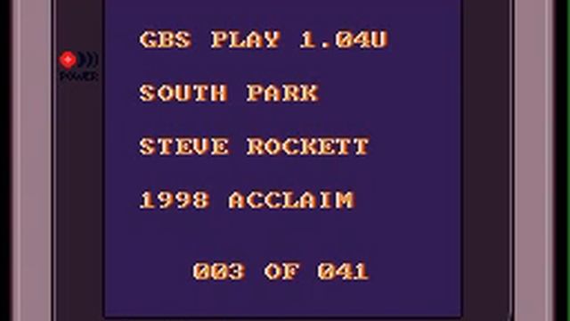 Game Music Ripping Project ~ South Park GBC Prototype GBS Rip смотреть онлайн