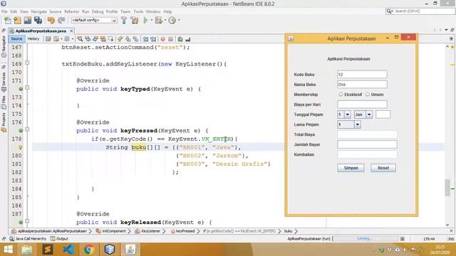 Mudah Belajar Java GUI - #8 Membuat KeyEvent dengan Cara Kedua (Anonymous Class) смотреть онлайн