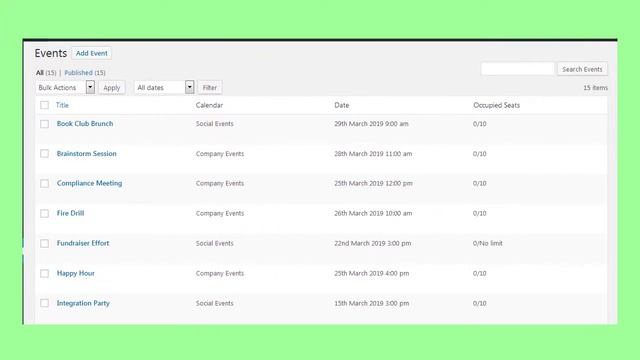 Booking Calendar Events Addon | WordPress смотреть онлайн