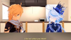 Aether is cheating on Furina [Genshin Impact MMD]