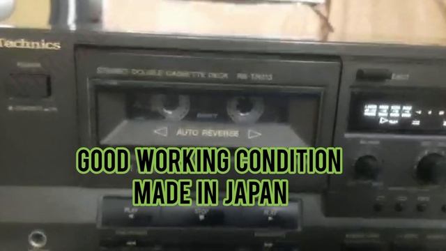 TECHNICS RS TR 313/Double Cassette Deck/Infinity Audio(Sold) смотреть онлайн
