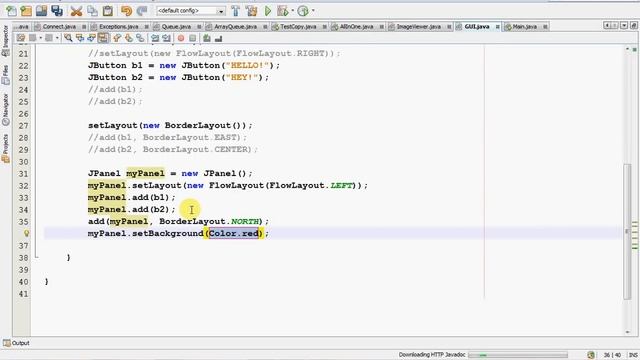 Tut 008 - GUI in Java JPanel and using Border and Flow togeather смотреть онлайн