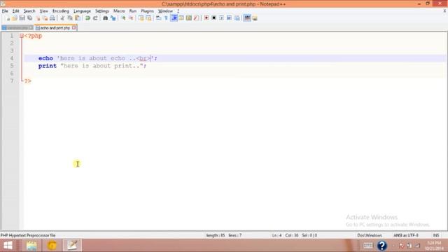 6 echo and print Statements смотреть онлайн