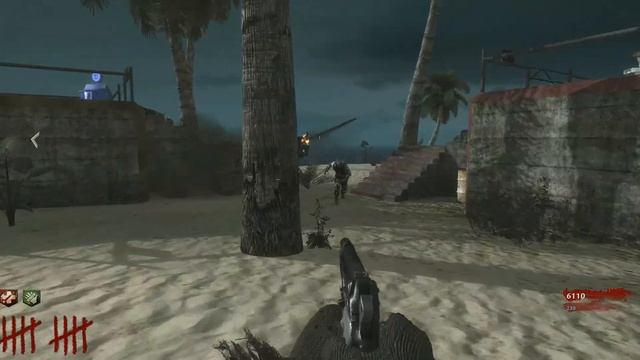 Играем в зомби-режим Call of duty: World at War. Смотрим карту Defense - Пистолетный ад #2. смотреть онлайн