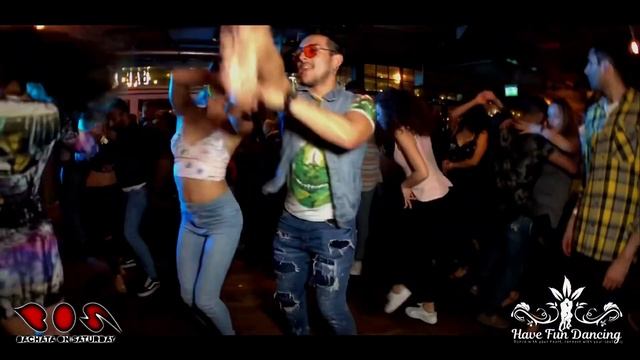 Bachata social dance by Juan Soto & Shane & Rasa (B.O.S /Bachata On Saturday) смотреть онлайн