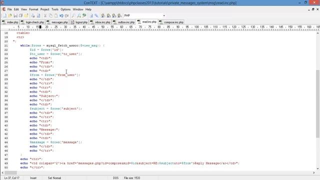 PHP Tutorial: Private Message System (Part 5/5) смотреть онлайн