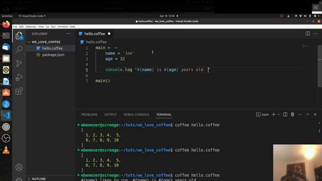 CoffeeScript - 12 - String Interpolation смотреть онлайн