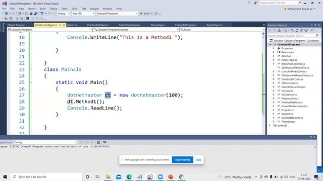 C# Constructors смотреть онлайн