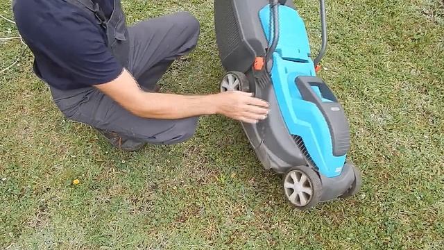 Обзор и отзыв о газонокосилке GARDENA 32E смотреть онлайн