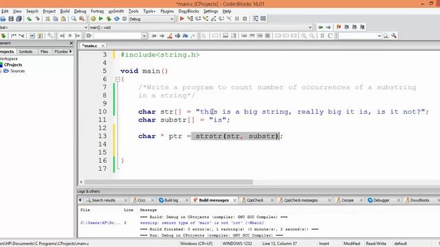Count Number of Occurrences of a Substring in a Given String смотреть онлайн