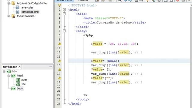ESTUDANDO PHP EM CASA - CONVERSÃO DE TIPOS смотреть онлайн