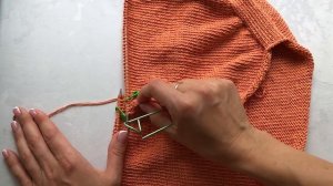 Мастер-класс платье / футболка ПОЛО спицами 2-я ЧАСТЬ! Реглан-погон сверху с ростком.