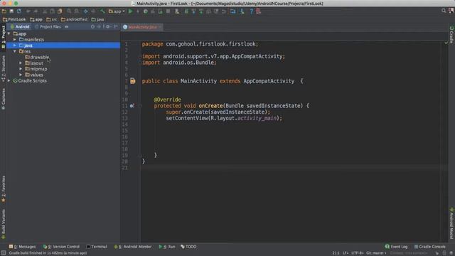 Java and Android Development - Intro To Android Studio IDE смотреть онлайн